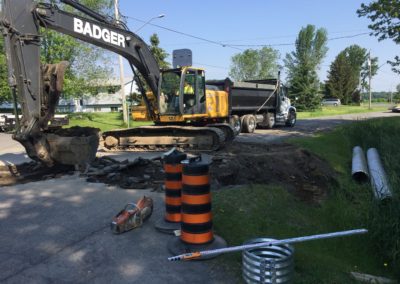 Culvert excavation and installation