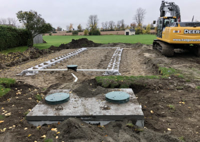 Septic bed installation